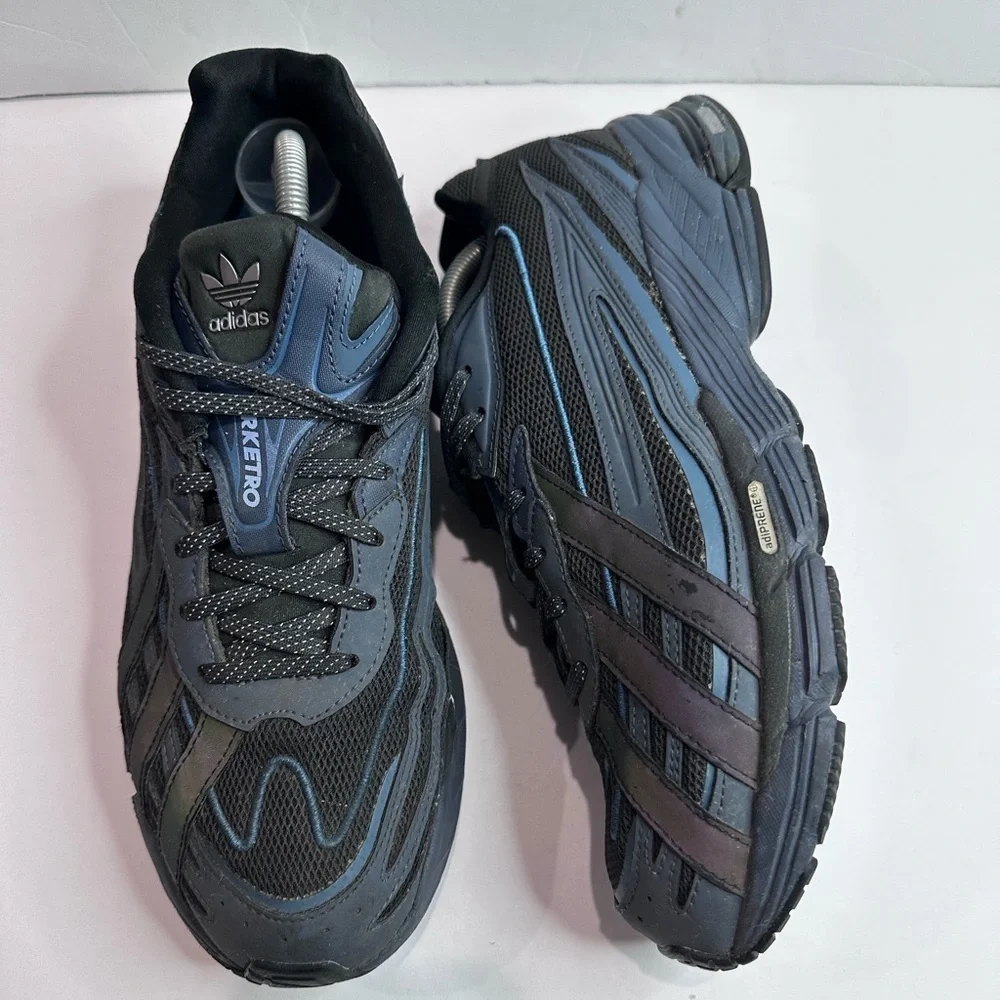 Used Men’s Adidas Orketro Black and Dark Blue Running Shoes